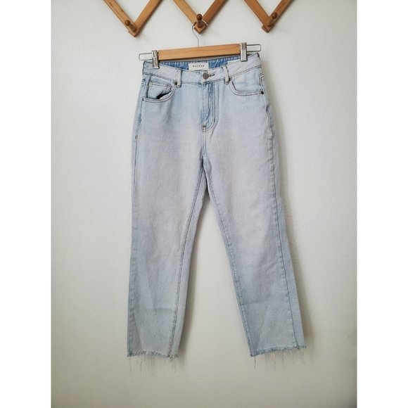 PacSun Denim - Pacsun Mom Jean Raw Hem Light Wash 24 Womens